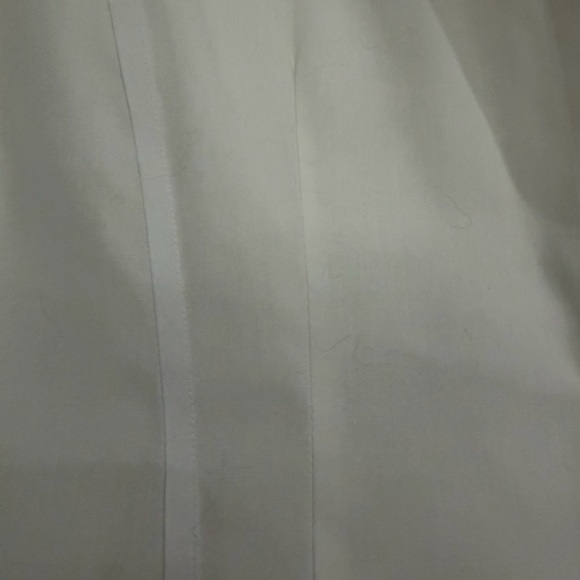 Classic Ivory Cotton Button-Down Blouse | Tailored Career Work Top - Picture 5 of 5